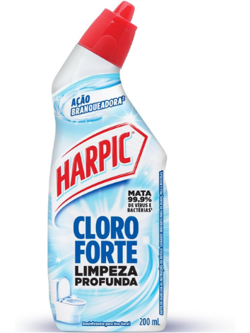 Harpic Cloro Forte - Desinfetante Sanitário Líquido Desodorizador