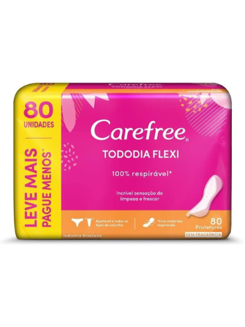 Carefree Protetor Diário Todo Dia Flexi Sem Fragrância