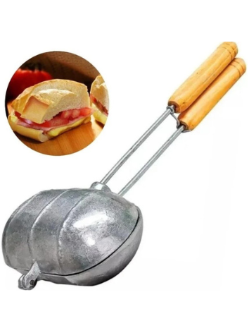 Forma sanduicheira alumínio p/ sanduiche caseiro