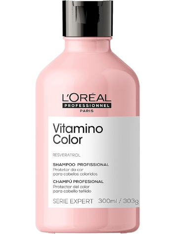 L'Oréal Professionnel Shampoo Vitamino Color, Protege e Preserva a Cor do Cabelo, Previne Danos, Adiciona Luminosidades aos Fios, 300ml