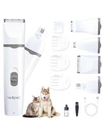 NEWPET Aparador de Pelos, Máquina de Tosa Pet,Baixo Ruído,Muito pra Poder Fazer a Toda Higiênica,Bivolt (4 em 1)