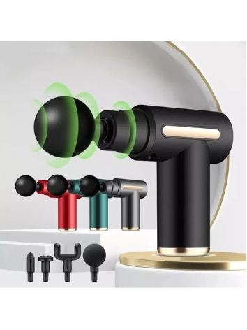 Pistola de massagem elétrica, massageador de tecidos MING