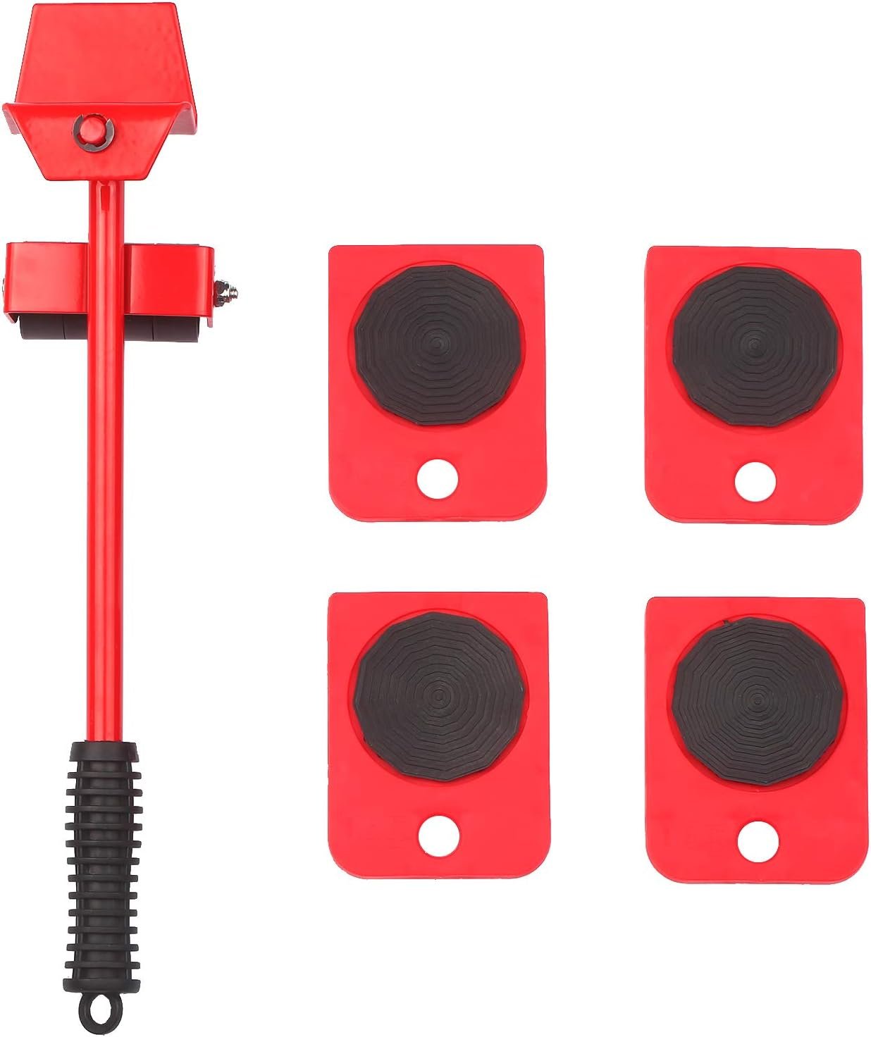 Kit de movimentação de móveis pesados ​​Easy Mover Appliance Roller Lifter Sistema de movimentação com 4 rodas deslizantes Kit de levantamento para mover a mesa do armário do sofá Cabeça ajustável