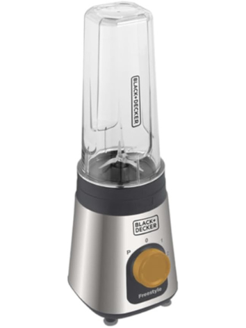 BLACK+DECKER Liquidificador, Processador, Freestyle, com Acabamento em Inox, Modelo LP320, 110V