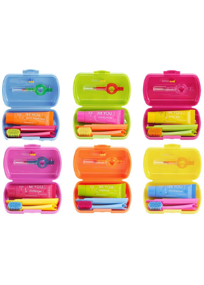 Kit Viagem Curaprox Travel Set - Escova, Pasta e Interdental