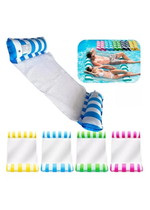 Bóias de Piscina Rede flutuante Inflável Colchão para água Reclinável