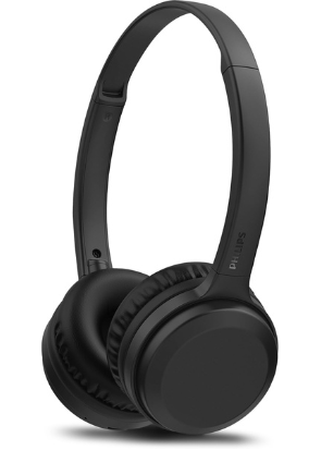 Headphone Philips bluetooth on-ear com microfone e energia para 15 horas na cor preto TAH1108BK/55