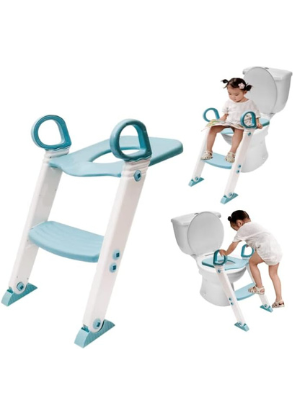 Assento Redutor Infantil Vaso Sanitário Privada Com Escada Trono Troninho