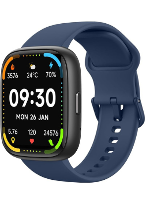 Bettdow SmartWatch, relogio smartwatch com Ecrã tátil e Alexa, à prova d'água IP68, relogio feminino e masculino, com 100+ modo esportivo e recebimento de notificações