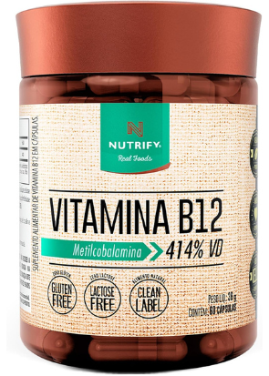 Nutrify - Vitamina B12-60 cápsulas
